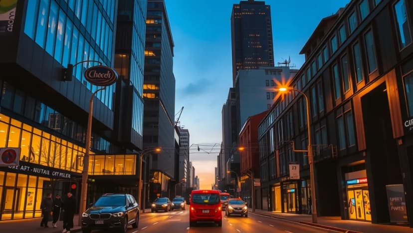 Så bäckman stad i ljus tog form